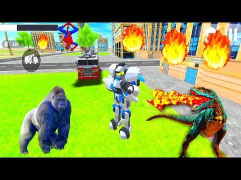 Real flying fire Truck robot {Game Tep} Android gameplay HD