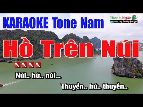 Hồ Trên Núi Karaoke || Tone Nam - Nhạc Sống Thanh Ngân