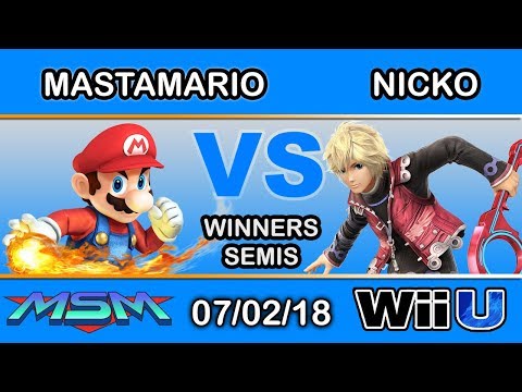 MSM 153 - Mastamario(Mario) vs FAD | Nicko(Shulk) Winners Semi - Smash 4