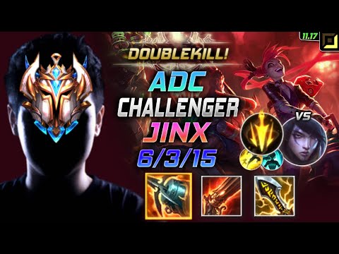 Challenger Jinx ADC vs Aphelios - 챌린저 원딜 징크스 템트리 룬 크라켄 치속 ジンクス Джинкс 暴走萝莉 吉茵珂絲 - LOL KR 11.17