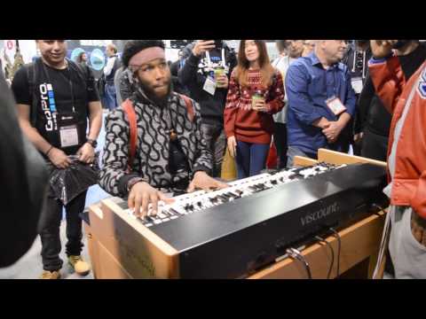 Cory Henry plays the new Viscount Legend at Namm 2017