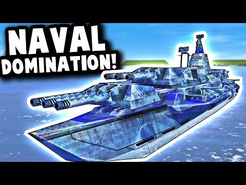 MASSIVE NAVAL BATTLE w/ FUTURISTIC NAVY SHIPS! | Supreme Commander Forged Alliance Mod Gameplay Video
