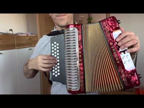 Hohner Corona II Diatonic Accordion Test, Made in Germany 22357