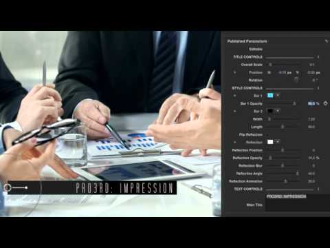 Pixel Film Studios - Pro3rd: Impression - Simplistic Lower Thirds - Final Cut Pro X FCPX