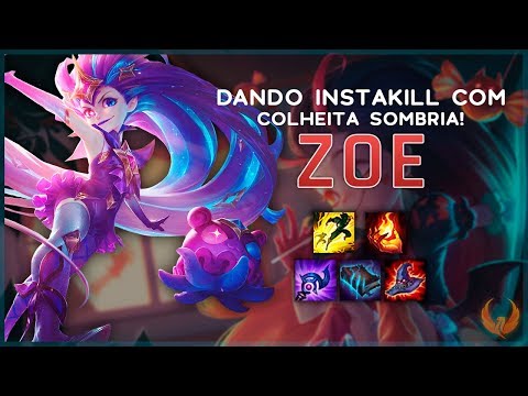 DANDO INSTAKILL COM COLHEITA SOMBRIA! *SUMIU* - ZOE MID GAMEPLAY [PT-BR]