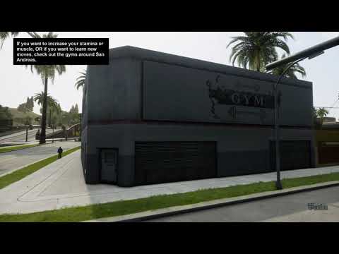 Grand Theft Auto San Andreas Definitive Edition - Sweet Calls CJ at Ten Green Bottles (Gym Tutorial)