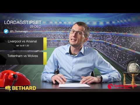 Speltips: Liverpool - Arsenal, Tottenham - Wolverhampton & Leicester - Cardiff 29/12