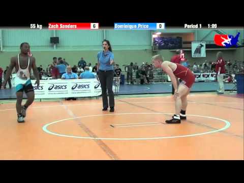 Zach Sanders vs. Dominique Price at 2013 ASICS University Nationals - FS