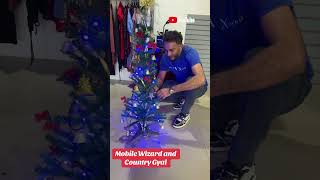 Setting up my Christmas Tree #feliznavidad #christmas #spirit #youtubeshorts #subscribe #fyp