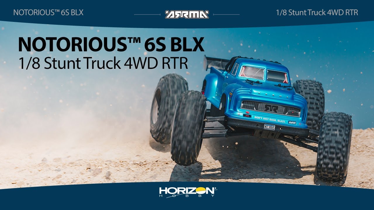 Arrma Notorious 6S BLX 1:8 4WD RTR modrá