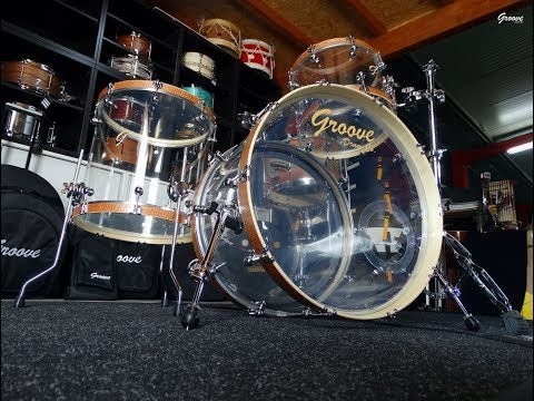 DEMO - Acrylic with Wood Hoops & Hybrid Snare Drums