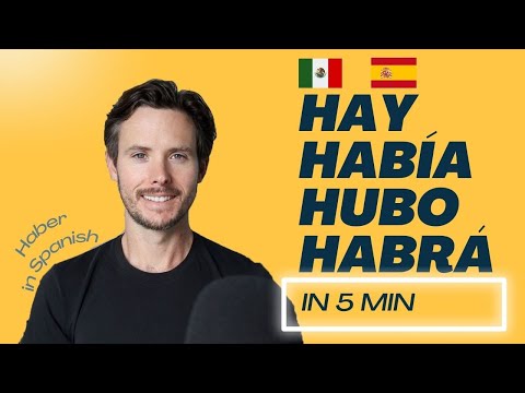 Spanish in 5 min: Hay, Había, Hubo, Habrá | The Verb Haber in Spanish