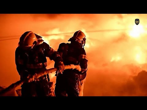 Schauen Sie: Hunderte Feuerwehrleute kämpfen gegen wütendes Feuer in der Nähe von Prag