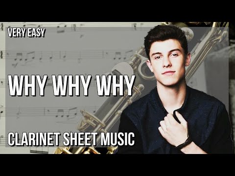 SUPER EASY Clarinet Sheet Music: How to play Why Why Why  by Shawn Mendes