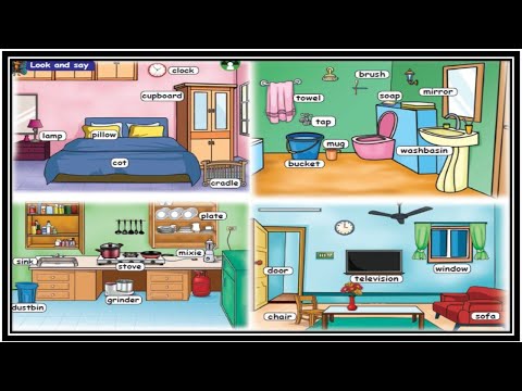 Our sweet home - look and say - 2 Std 1 Term English - pg no 68 & 69