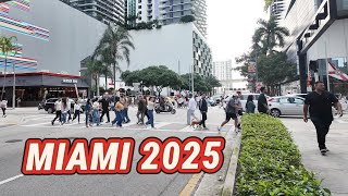 Miami Walking Tour 2025 , Florida, USA 🇺🇸