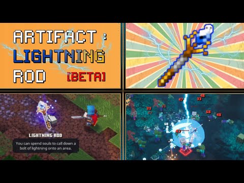 Minecraft Dungeons Lightning Rod : Artifact [Beta Analysis]
