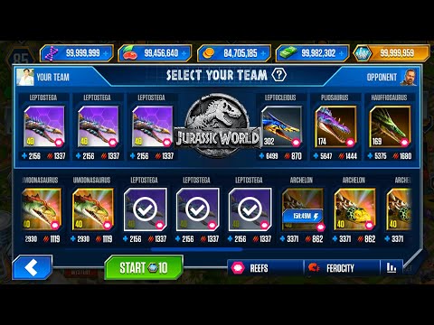 LEPTOSTEGA vs LEPTOCLEIDUS - JURASSIC WORLD THE GAME