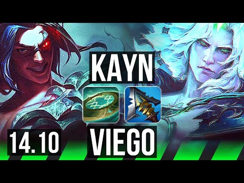KAYN vs VIEGO (JGL) | 16/1/8, Legendary, 6 solo kills, Rank 11 Kayn | NA Master | 14.10