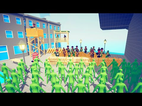 Zombie 100 Units vs Army - Totally Accurate Battle Simulator TABS