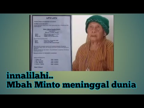 Mbah Minto meninggal dunia