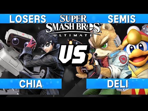 Smash Ultimate Tournament Losers Semis - Chia (Joker / ROB) vs Deli (Fox / King Dedede) - S@LT 185