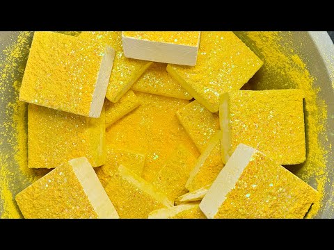 FLUFFY G1 under Yellow Powder and glitters + making of Pasted Boulders✨💕