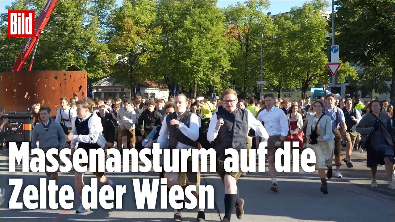 O'gstürmt is! Der Ansturm auf die Wiesn hat begonnen