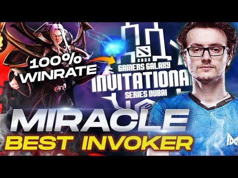 Miracle 100% Winrate Best Invoker of GAMERS GALAXY: Dota 2 Invitational Dubai