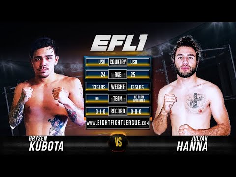 Brysen Kubota vs Julyan Hanna - EFL1
