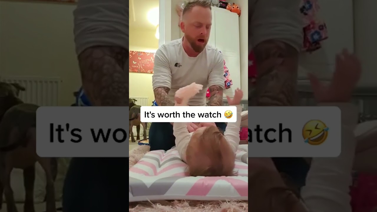 New dad’s first diaper change.#love #cute #funny #family