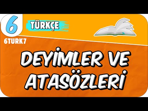 Deyimler ve Atasözleri 📙 6TURK7 #2025