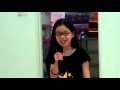 Party at my friend's house and she is singing ...