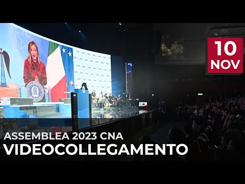 Il Presidente Meloni interviene all'Assemblea Nazionale della CNA