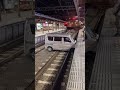 Unbelievable Train Crash Moment Car Smashes Into Sidewalk Train Approaching