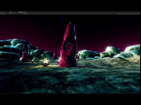 Dark Alien Landscape Level Design Walkthrough