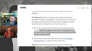 Free Speech Fights Back - Rumble Sues Google!