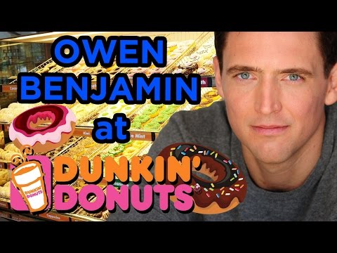 Comedian Owen Benjamin & Brother Hilariously Score a Free Donut in line for Coffee