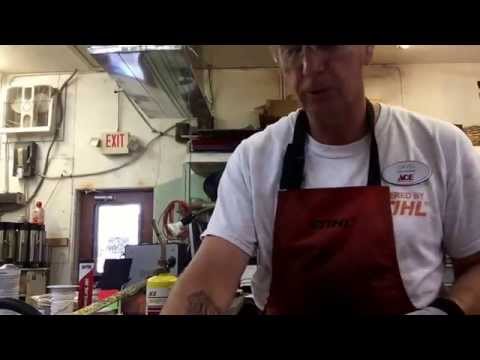 Stihl cleaning spark arrestor..