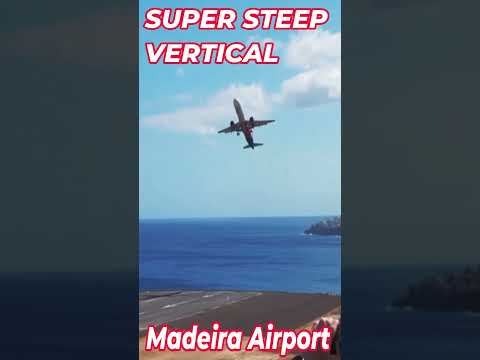 HARD LANDING Super Steep Vertical Go Around at Madeira Airport
