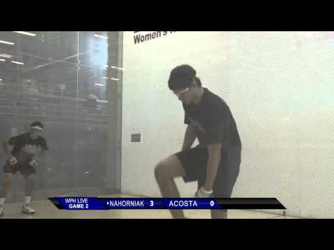 2011 USHA COLLEGIATE NATIONALS (4 WALL) PRESENTED BY WPH - MEN'S SEMIS - NAHORNIAK VS ACOSTA