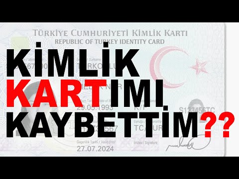KİMLİK KARTIMI Kaybettim Ne Yapmalıyım KİMLİĞİMİ KAYBETTİM