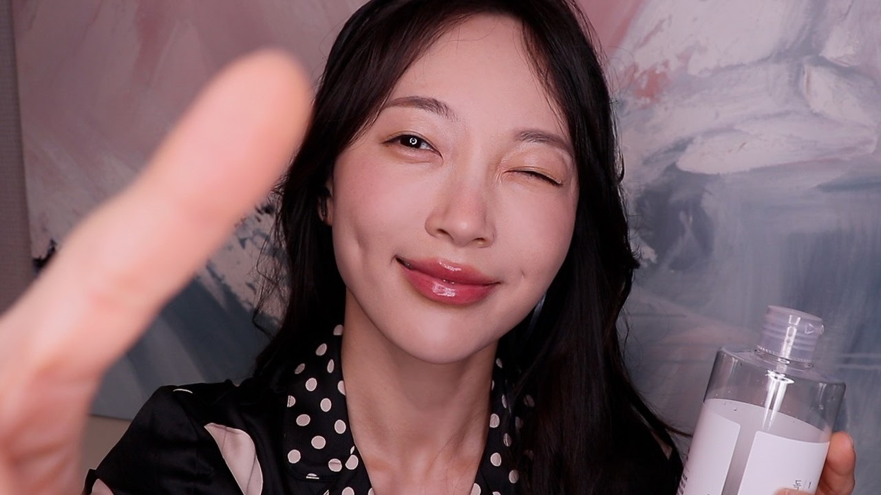 ASMR Spit Skincare to Wash Away Your Relationship Stress💧인간관계 스트레스를 촉촉하게 씻어내주는 스핏 스킨 케어 |