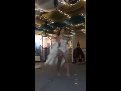 Briana Bluebell Burlesque performance at Miss Fit