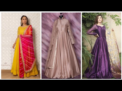 Indo western easy to stitch Silk dress ideas