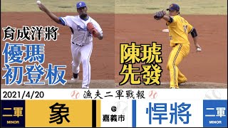 [現場] 今日二軍戰報-陳琥先發