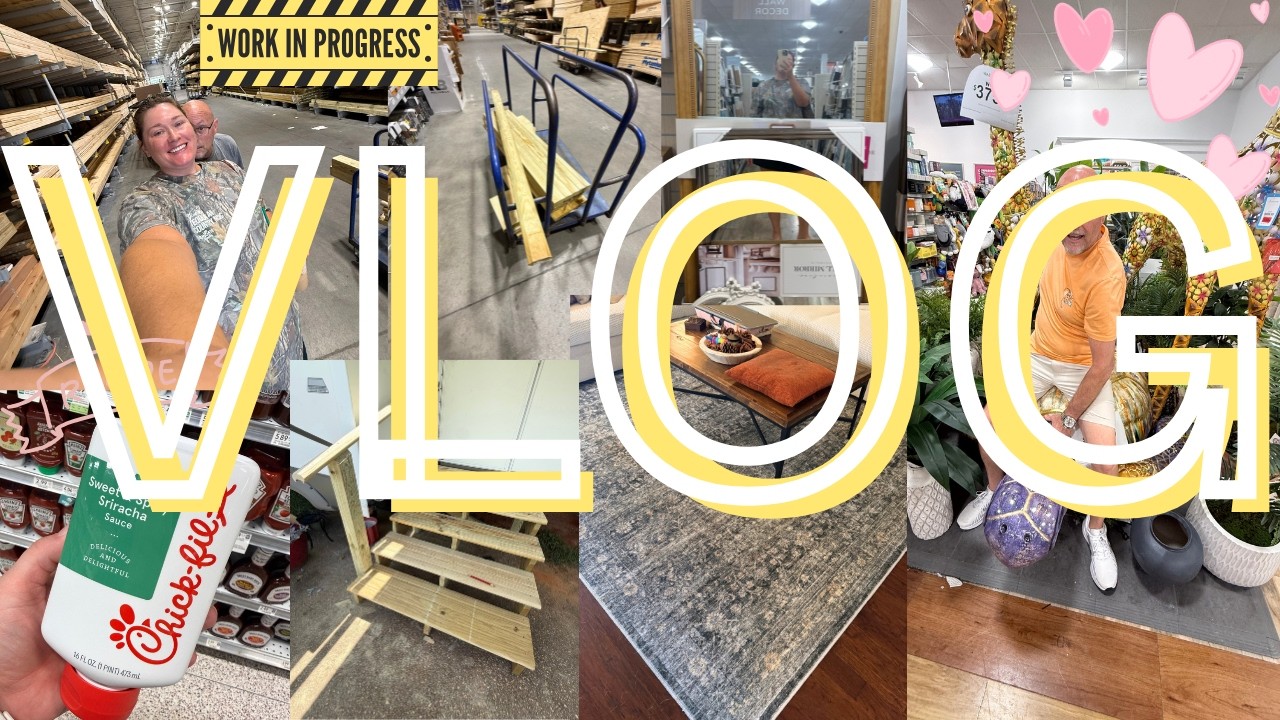 BUILDING PROJECTS, RECIPES + SHOPPING WITH BRIAN | vlog 353