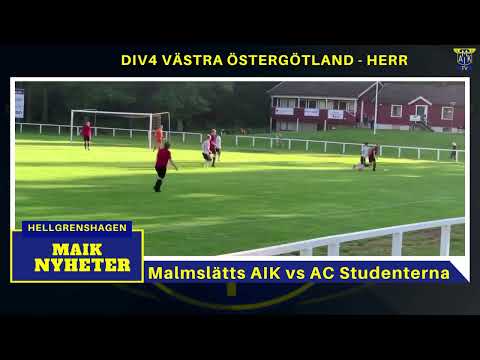 Malmslätts AIK - AC Studenterna - Div4 Västra Herr - Highligts