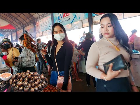 Countryside Street Food @Kien Svay Resort - Plenty of Cambodian Delicious Food for Lunch