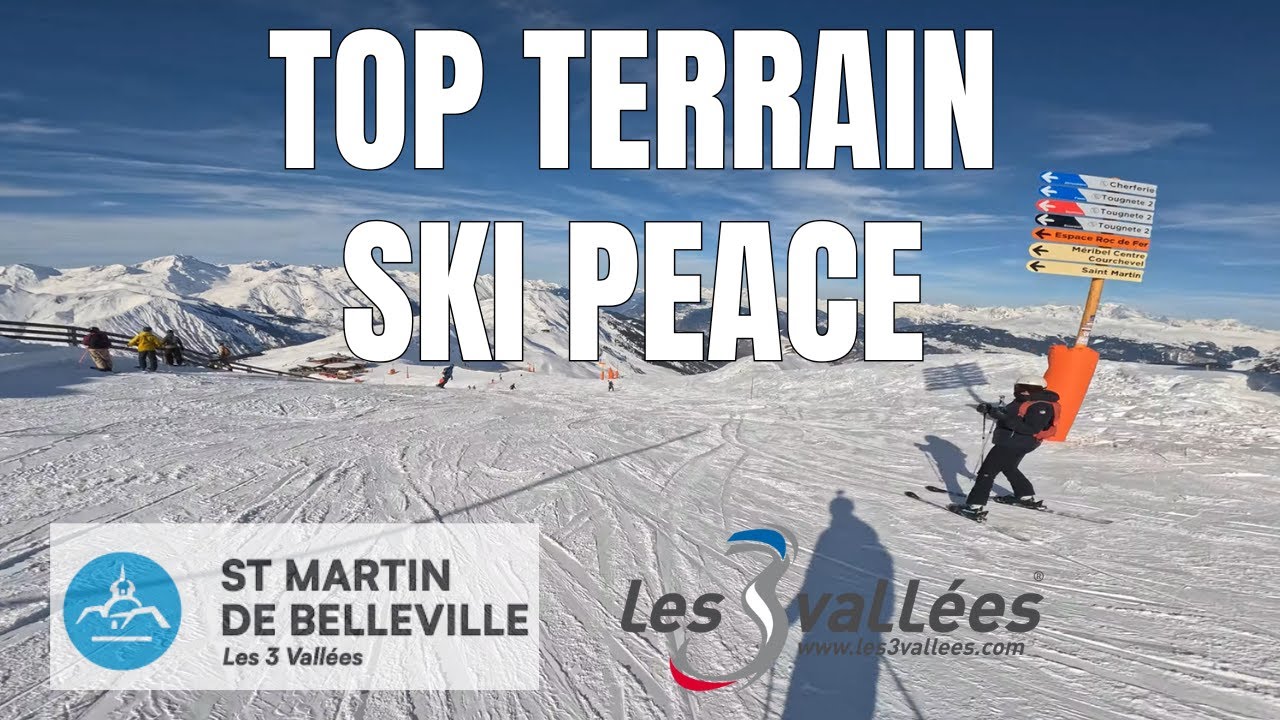 POV Skiing Jerusalem blue piste — Saint-Martin de Belleville 4K